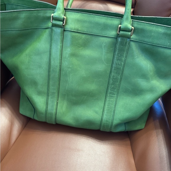 Coach Bleecker Legacy Weekend Tote 70487 Lime Green - Picture 5 of 11